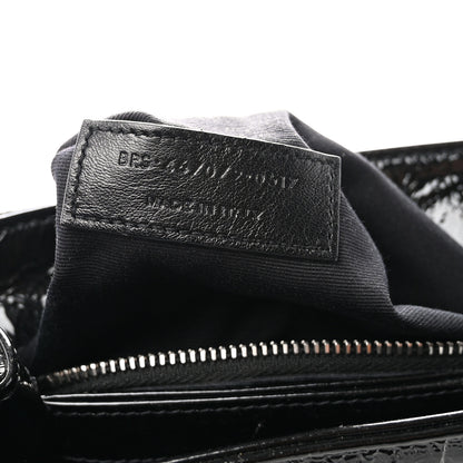 Saint Laurent Patent Y Quilted Monogram Toy Loulou Crossbody Bag Black 8 of 11