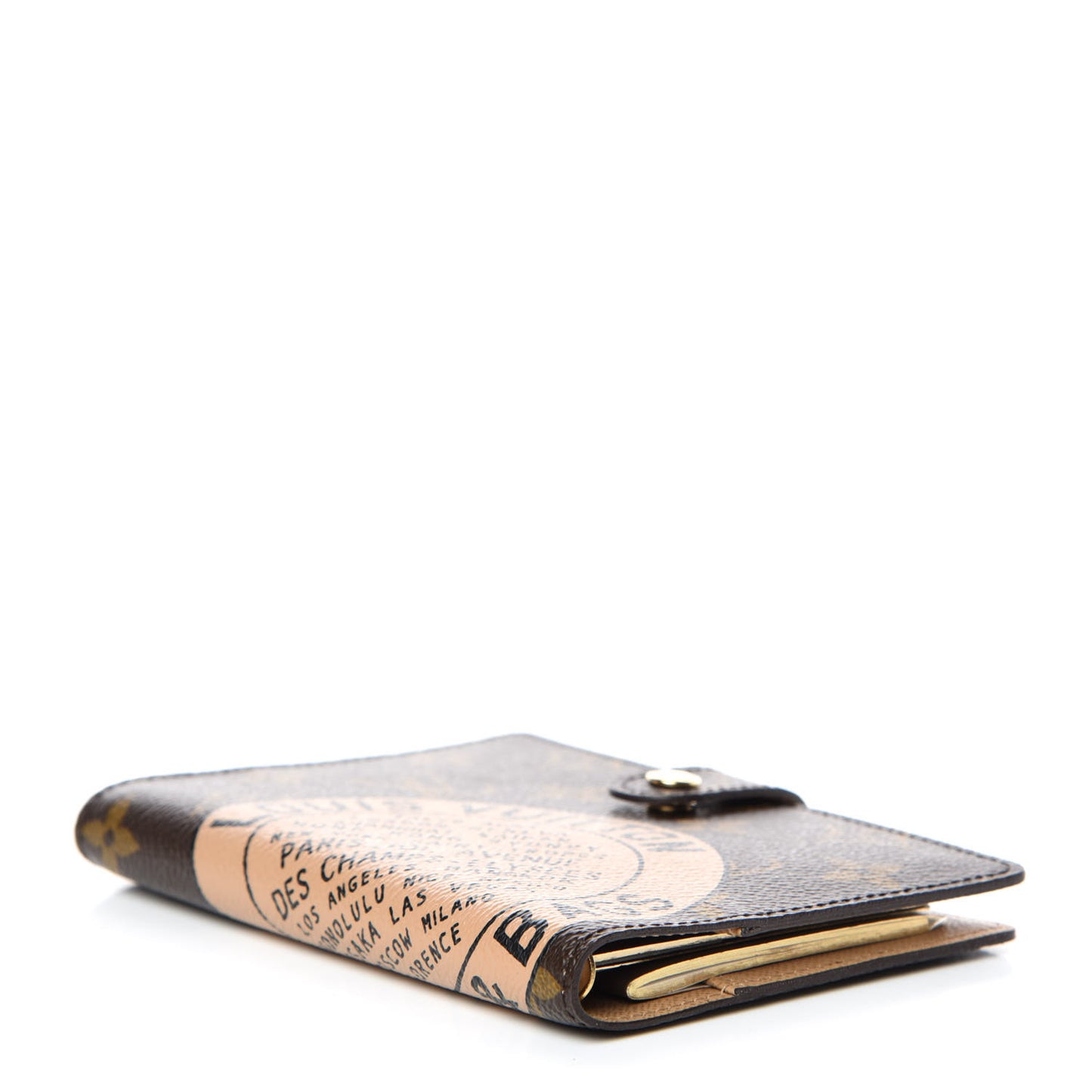 Monogram Complice Trunks and Bags Small Ring Agenda Cover Beige