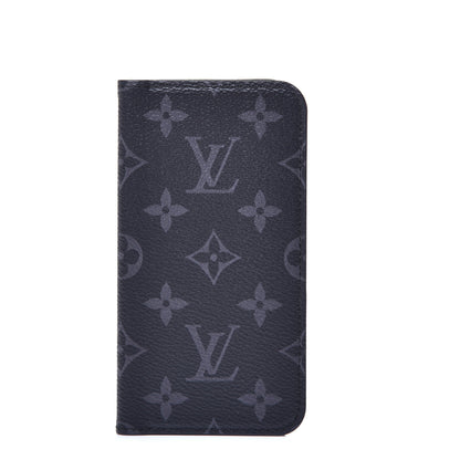 Louis Vuitton Monogram Eclipse iPhone X/XS Folio Case 1 of 6