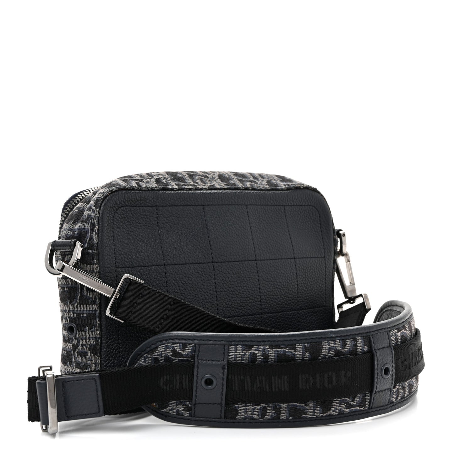 HOMME Oblique Jacquard Safari Messenger Navy Blue