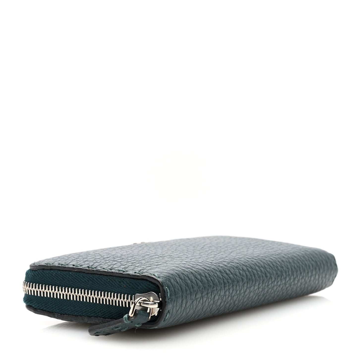 Cuoio Romano Lux Selleria Zip Around Wallet Blue