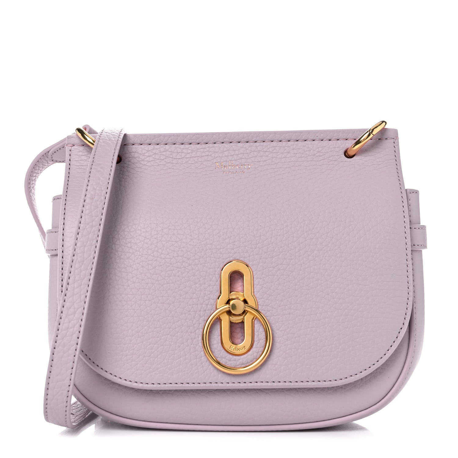 Mulberry Small Classic Grain Small Amberley Satchel Lilac 1 of 9