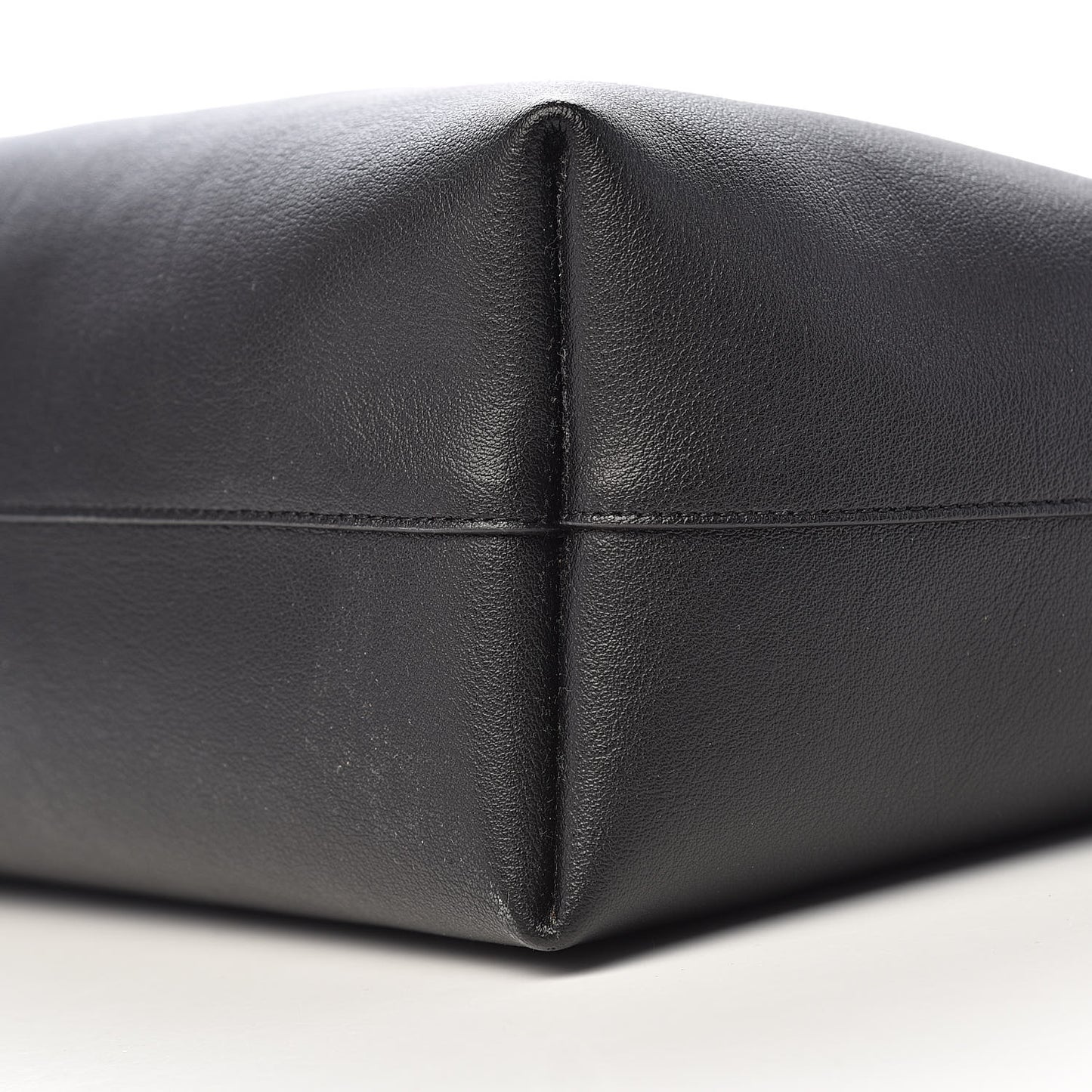 Calfskin Large Shopping Tote Black