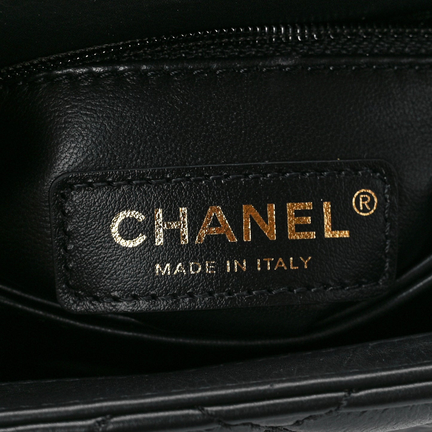 Calfskin Crystal Quilted Extra Mini Coco Handle Flap Black