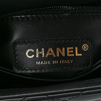 Chanel Calfskin Crystal Quilted Extra Mini Coco Handle Flap Black 7 of 12