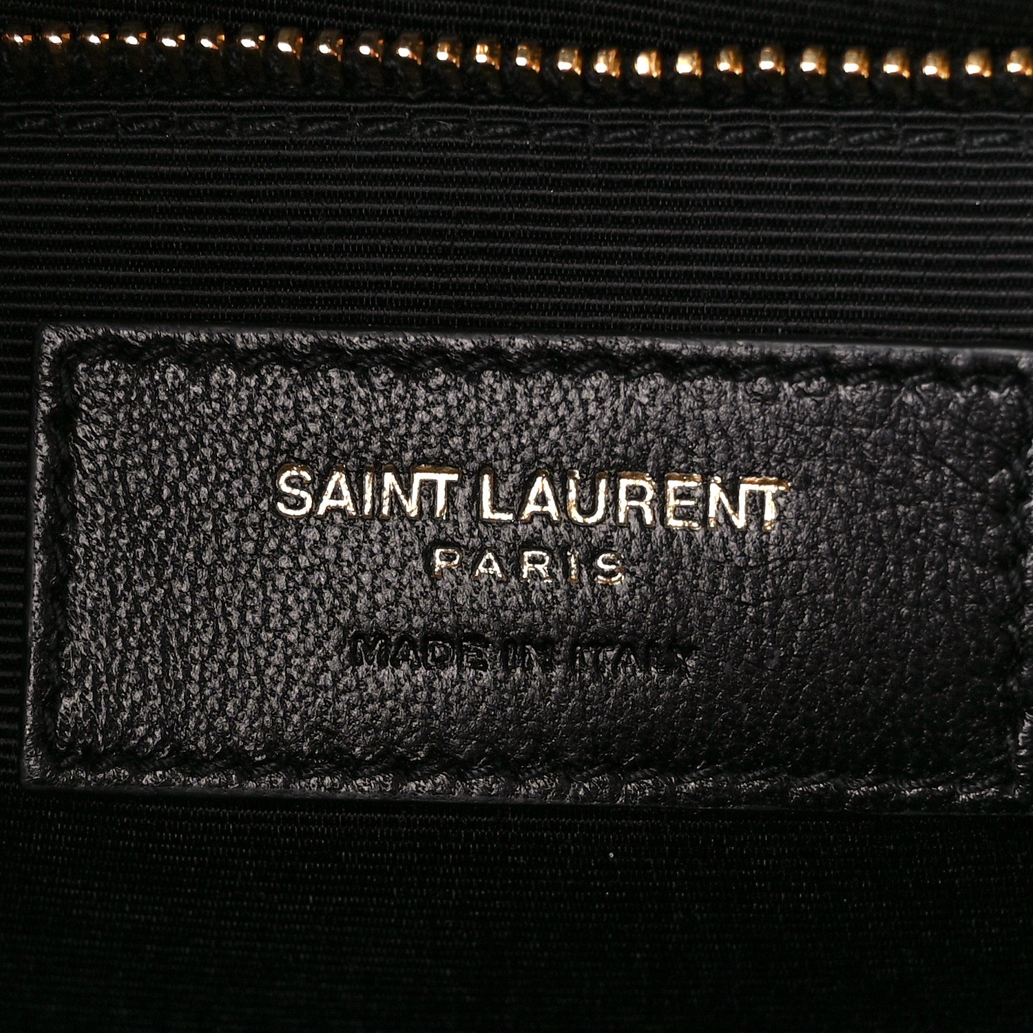 Saint Laurent Grain De Poudre Matelasse Chevron Large Monogram Satchel Black 7 of 10