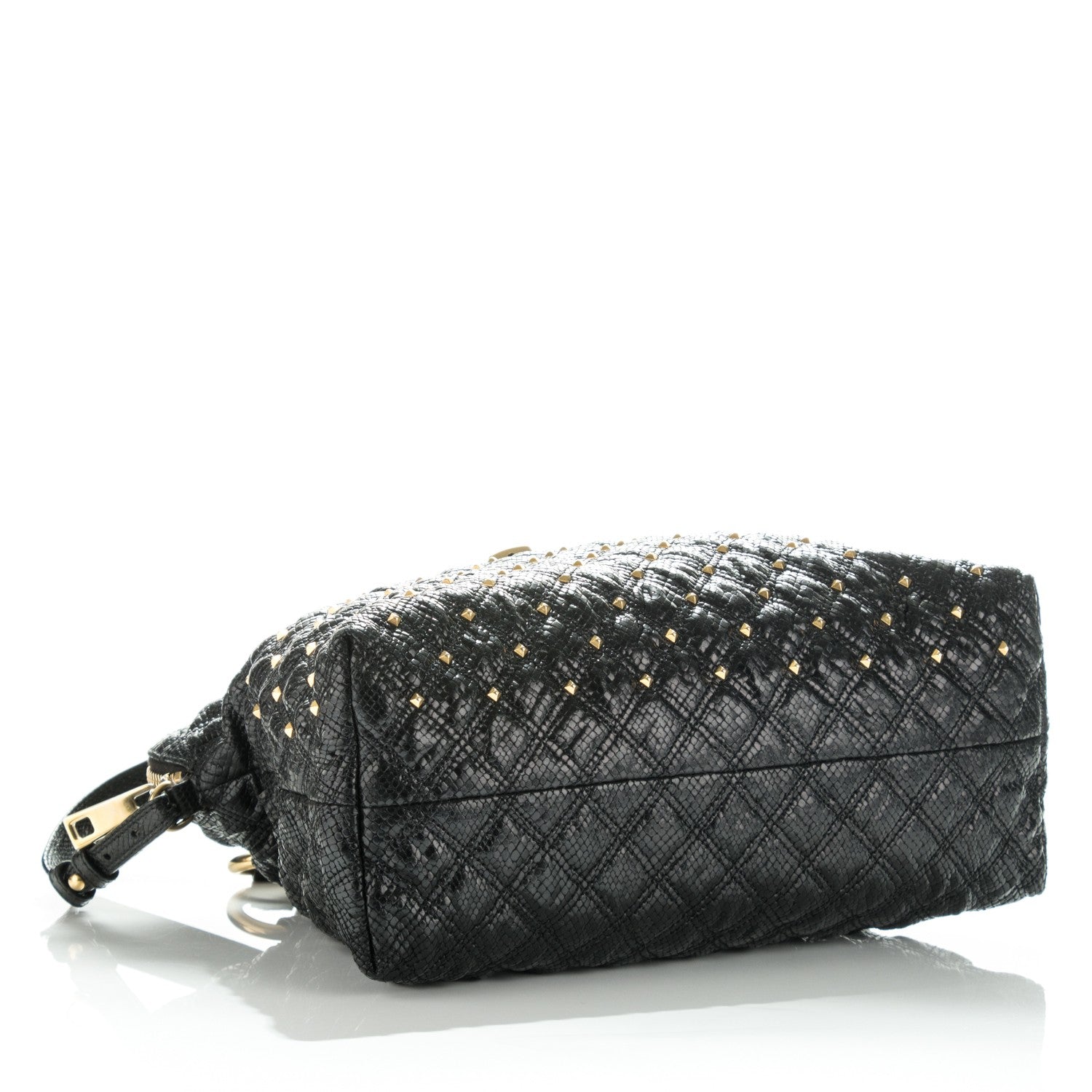 Marc Jacobs Python Effect Quilted Rio Stardust Satchel Black 5 of 10
