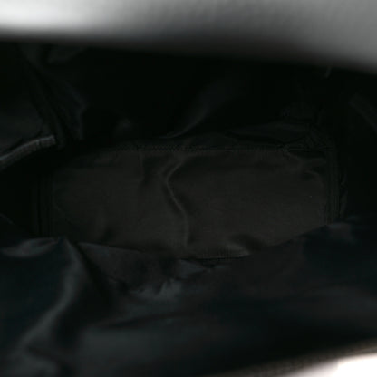 Burberry Calfskin Logo Embossed Backpack Charcoal Grey 5 of 9