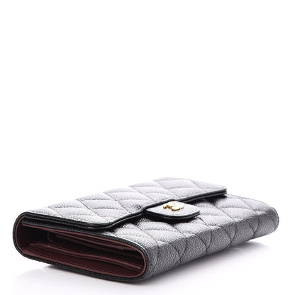 Chanel Caviar Quilted Large Flap Wallet Black 4 of 9