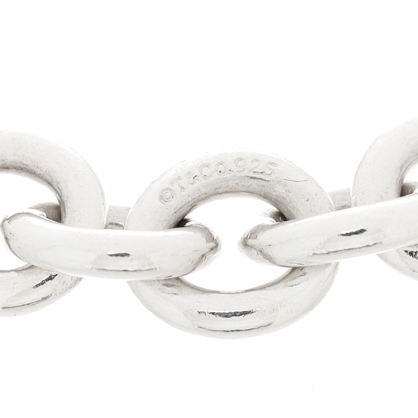 Tiffany Sterling Silver Round Chain Link Bracelet 2 of 3