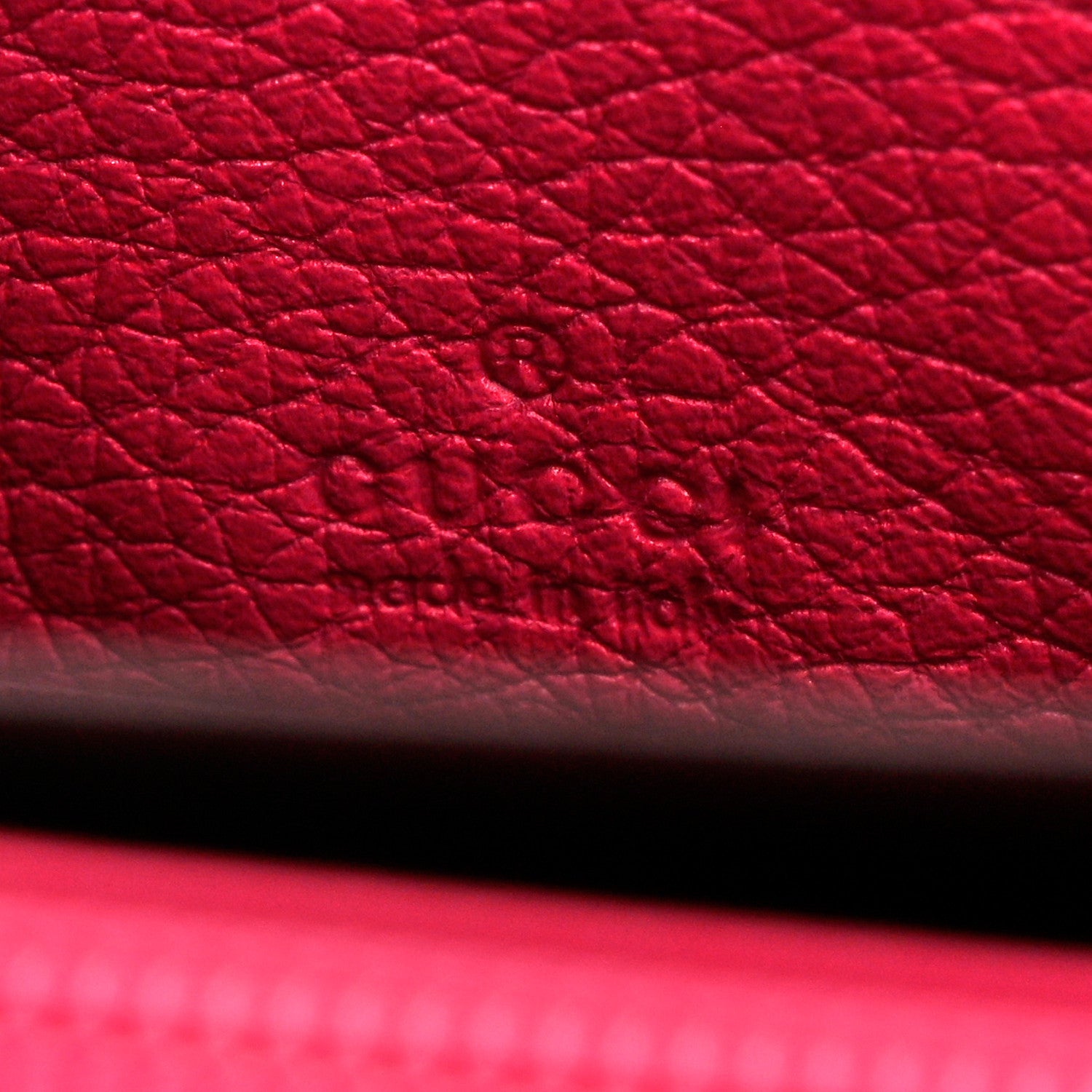 Gucci Grained Calfskin Logo Zip Around Wallet Box Pink Green 7 of 7