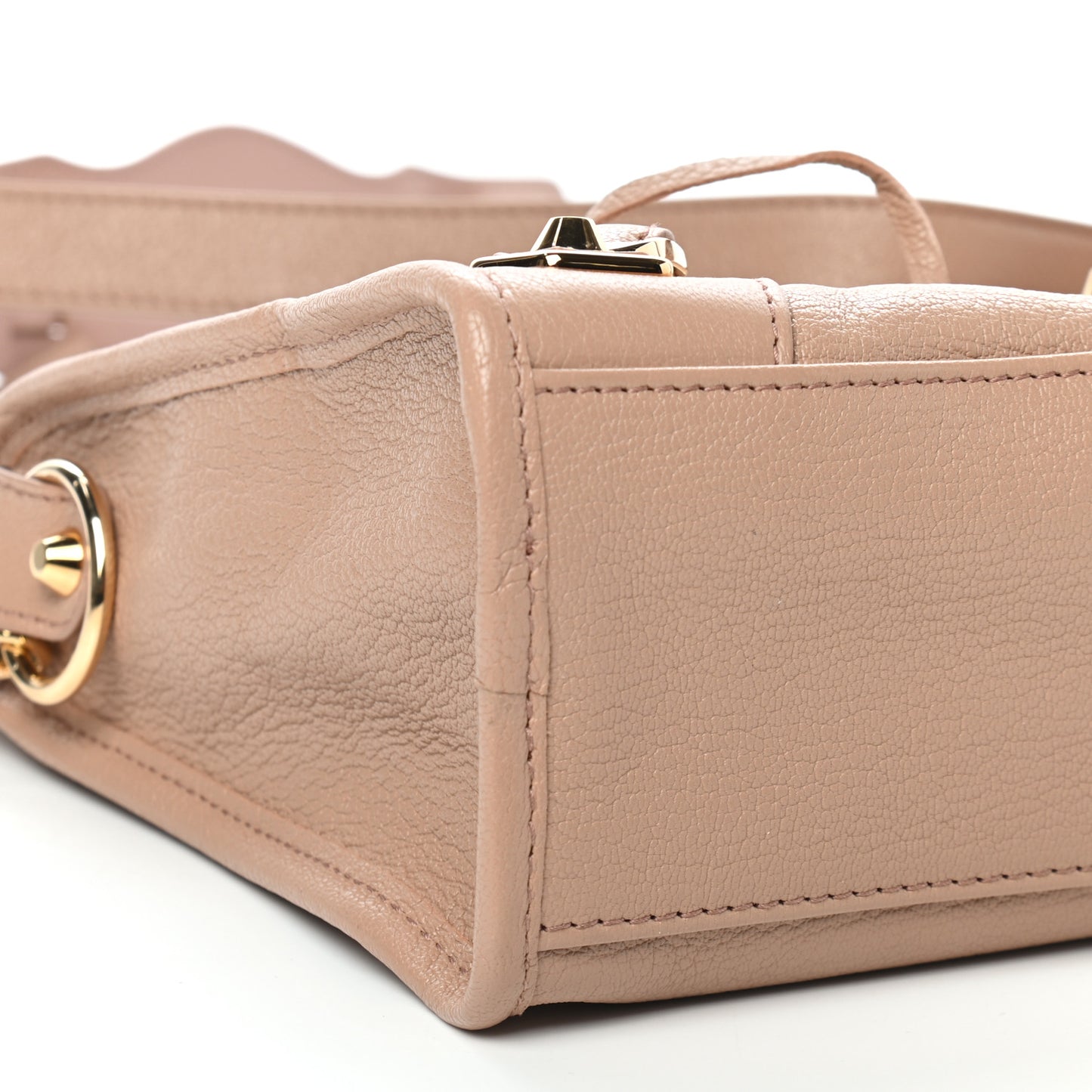 Chevre Gold Metallic Edge Hardware S City Rose Des Sables