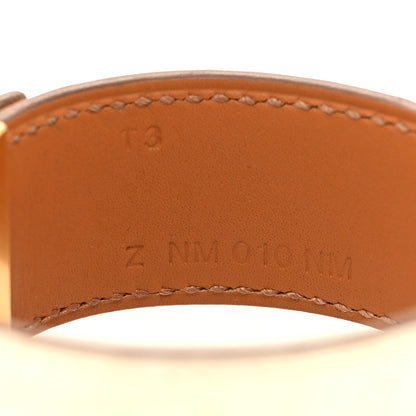 Hermes Shiny Alligator Collier de Chien CDC 24 Bracelet T3 Nata 5 of 6