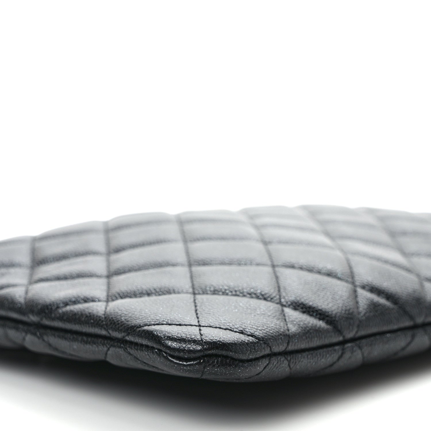 Chanel Iridescent Caviar Quilted Medium Cosmetic Case Black 7 of 8