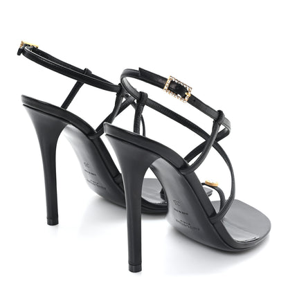 Saint Laurent Kid Egado Date 110 Sandals 35 Black 35 Black 5 of 9