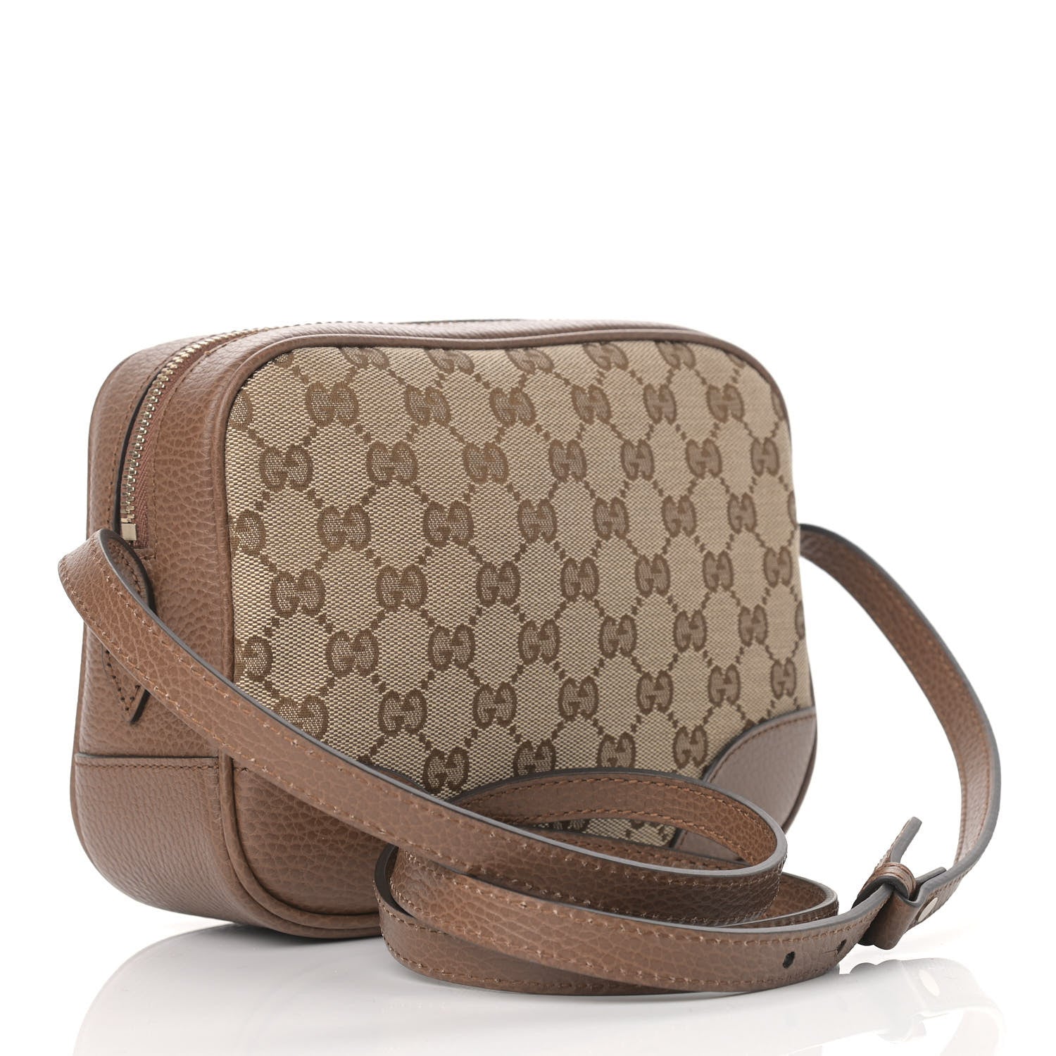 Gucci Monogram Mini Bree Messenger Bag Beige Tabacco 3 of 9