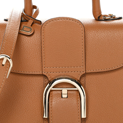 Delvaux Grained Calfskin Mini Brillant Satchel Natural 9 of 12
