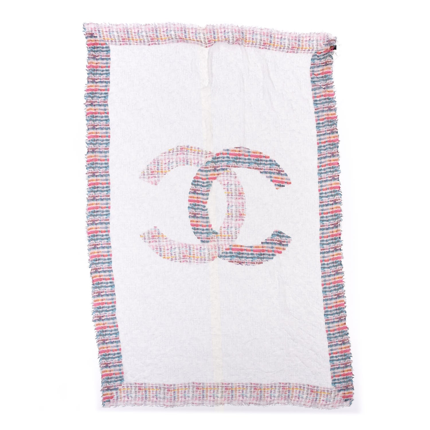 Chanel Cashmere Silk CC Stole Multicolor 1 of 3
