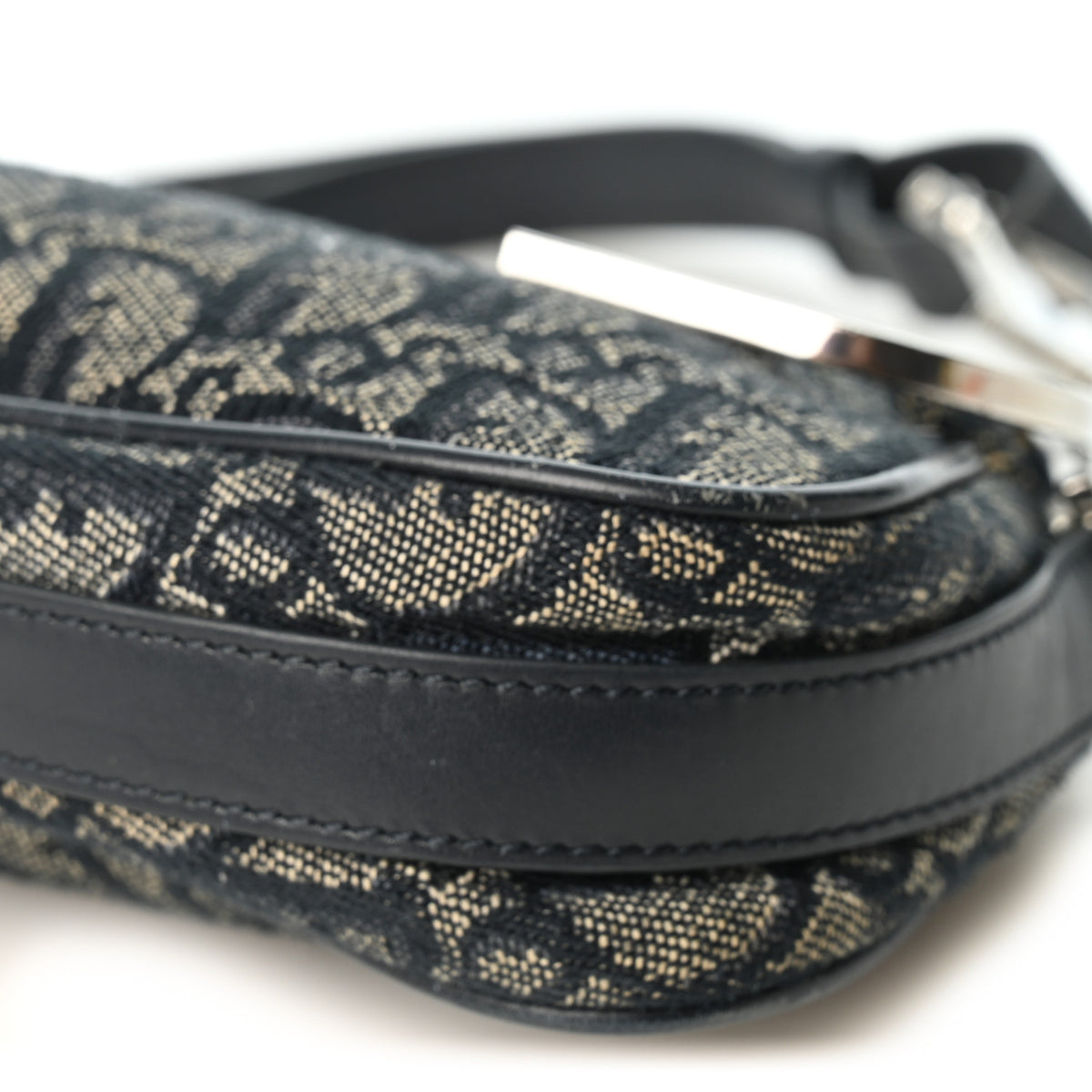 Christian Dior Monogram Shoulder Bag Pochette Blue 10 of 10