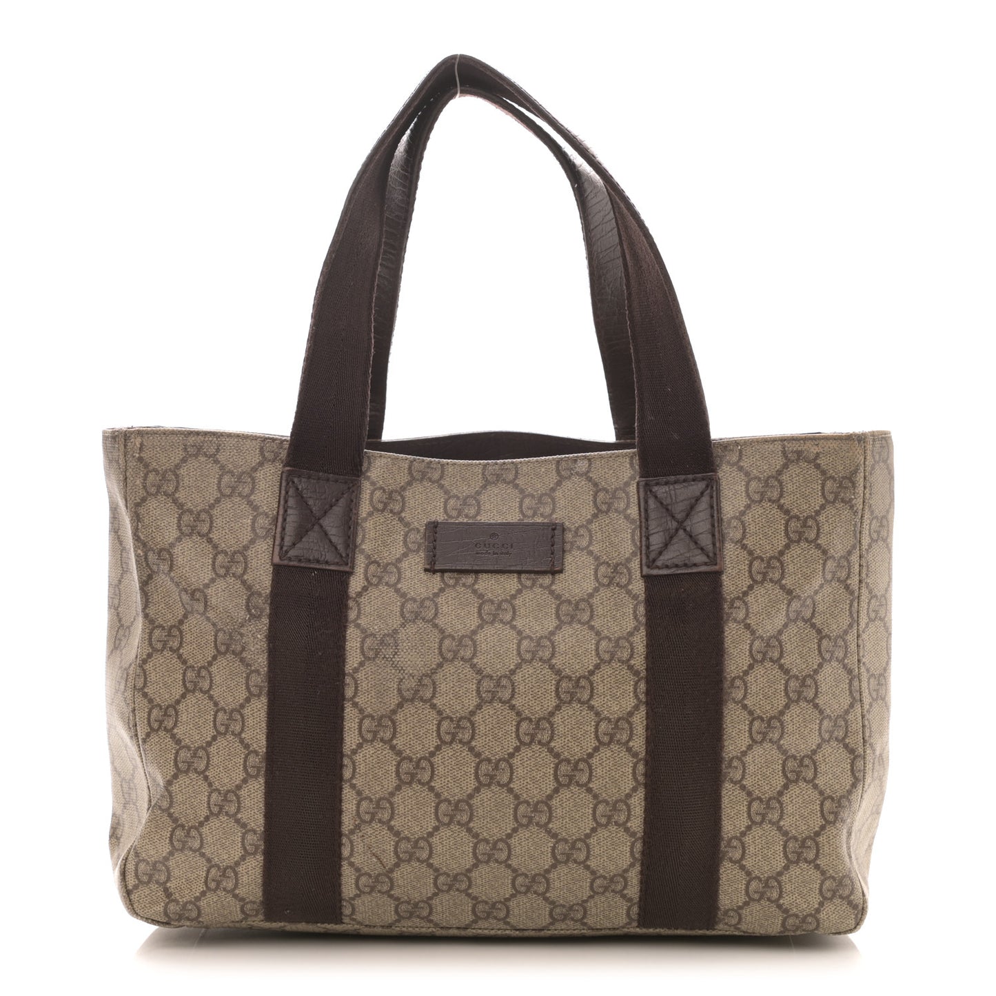 GG Plus Monogram Small Tote Dark Brown