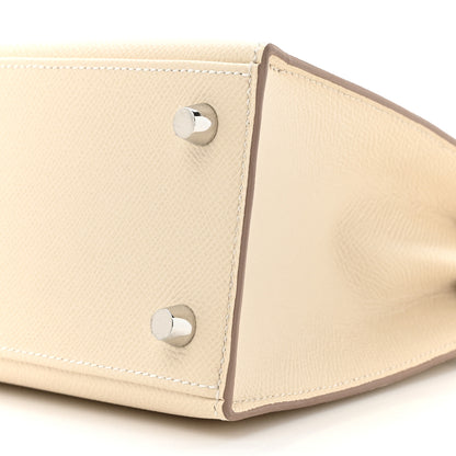 Hermes Epsom Kelly Sellier 25 Craie 9 of 11