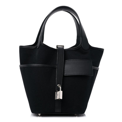 Hermes Toile Goeland Swift Cargo Picotin Lock 18 Black 1 of 10