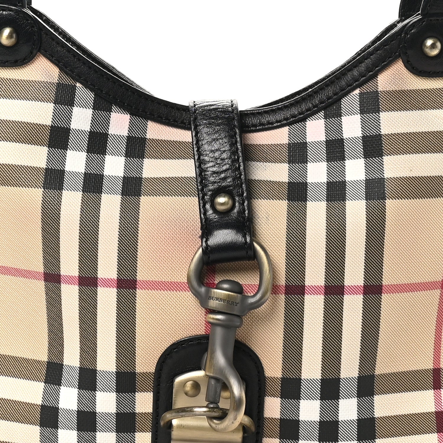 Burberry House Check Hobo Black 7 of 9