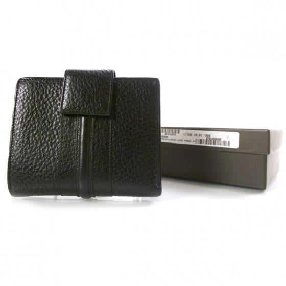 Leather French Junco Wallet Black