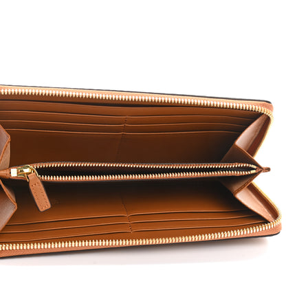 MCM Visetos Large Zip Around Wallet Cognac 5 of 7