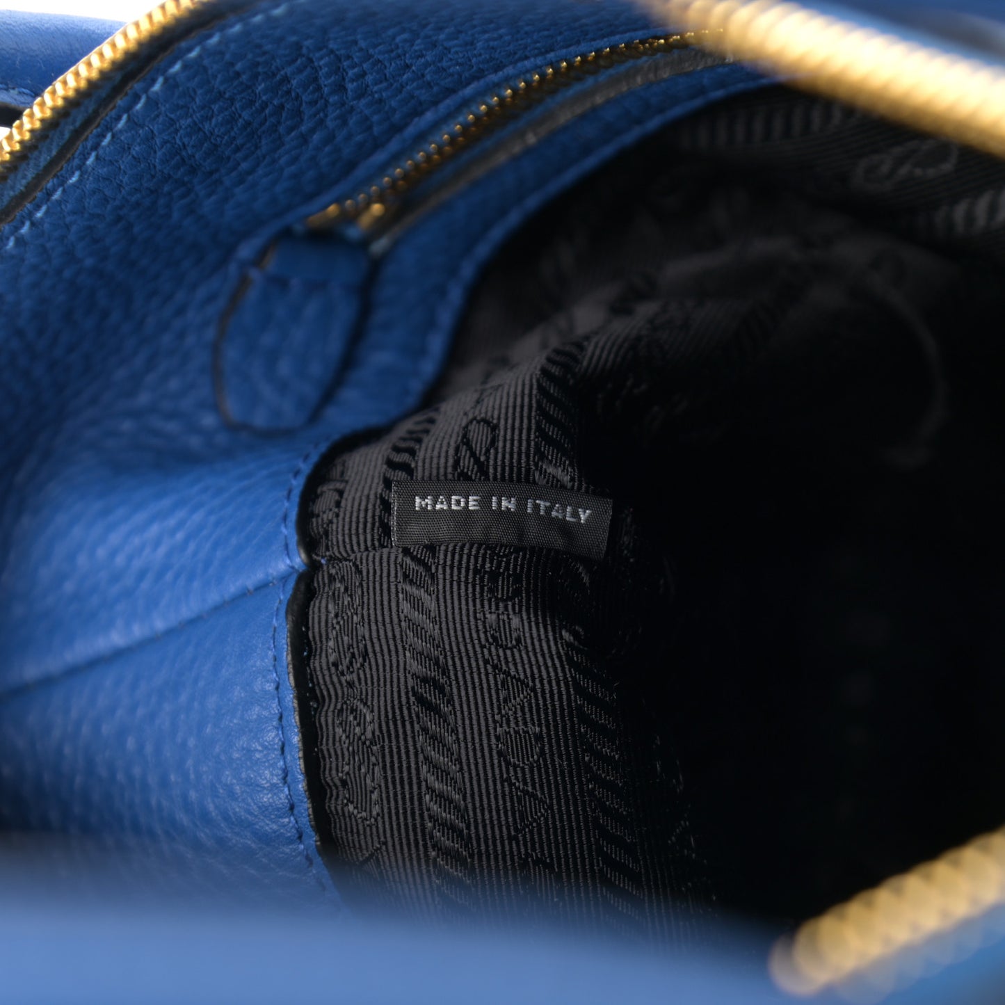 Vitello Daino Tote Azzurro