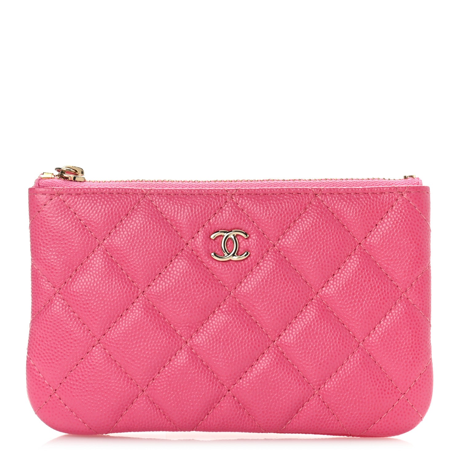 Chanel Caviar Quilted Small Cosmetic Case Pink 1 of 10