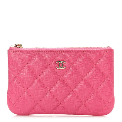 Chanel Caviar Quilted Small Cosmetic Case Pink 1 of 10
