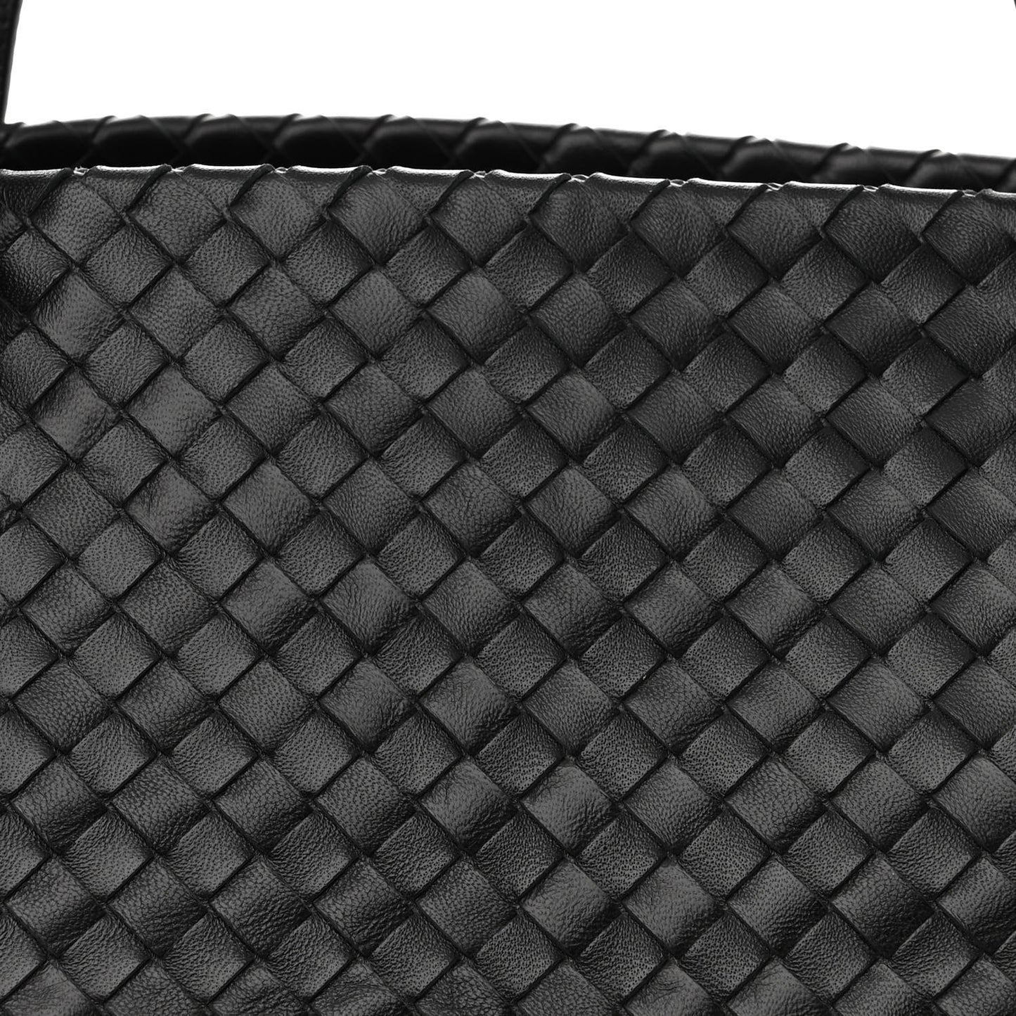 Nappa Intrecciato Large Cesta Tote Black