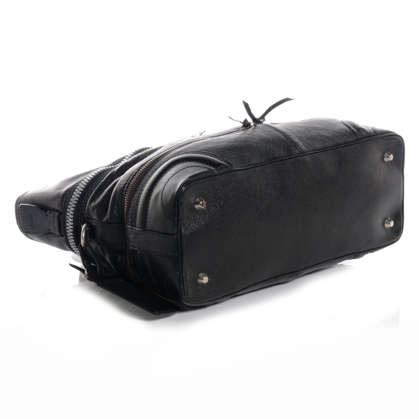 Leather Gladys Tote Black
