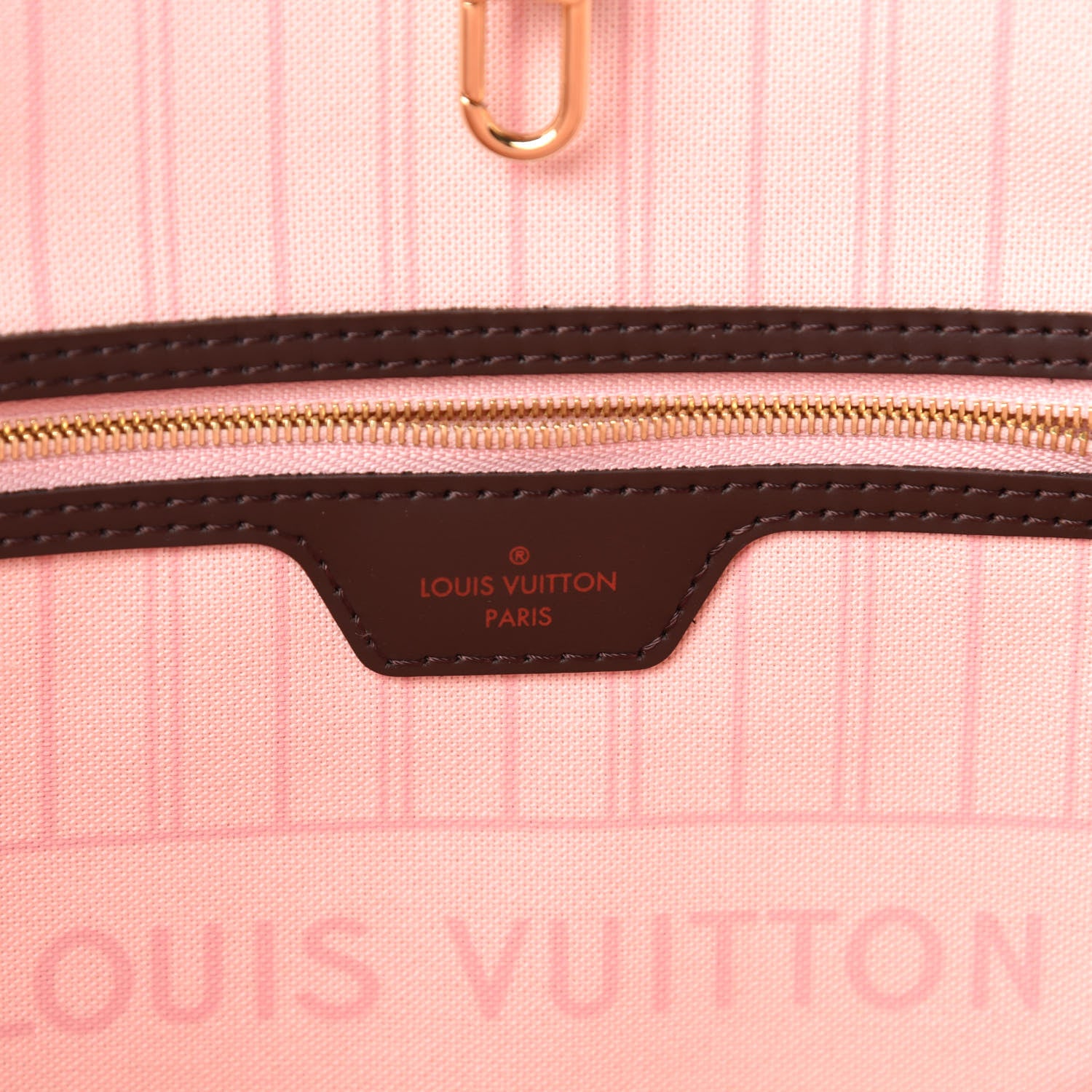 Louis Vuitton Damier Ebene Neo Neverfull MM Rose Ballerine 8 of 11