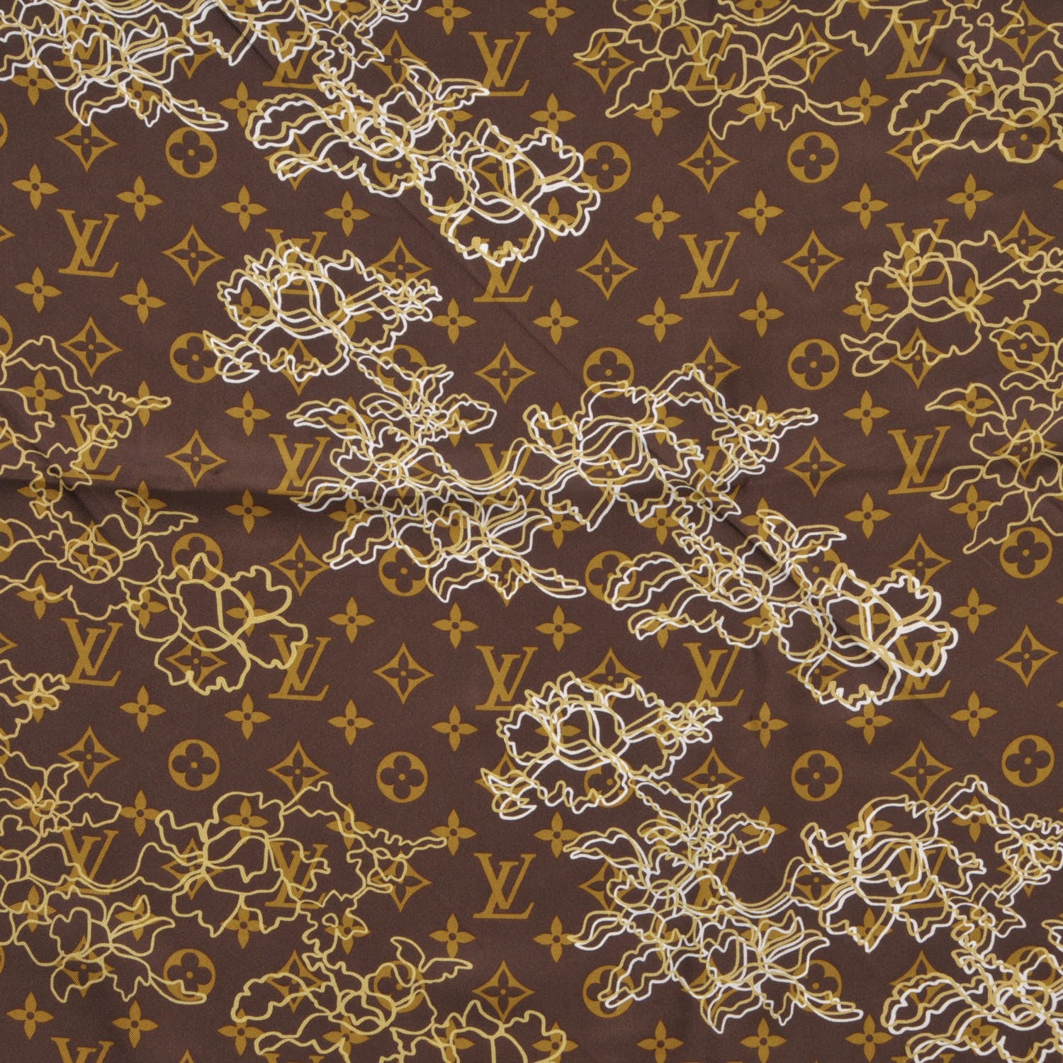 Louis Vuitton Silk Monogram Dentelle Scarf 3 of 5
