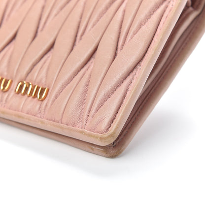 Miu Miu Nappa Matelasse Compact Wallet Orchidea 8 of 12