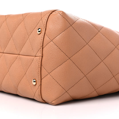 Chanel Caviar Quilted Large Shopping Tote Dark Beige 9 of 11