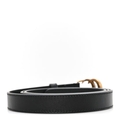 Gucci Calfskin Double G 20mm Belt 95 38 Black 2 of 4