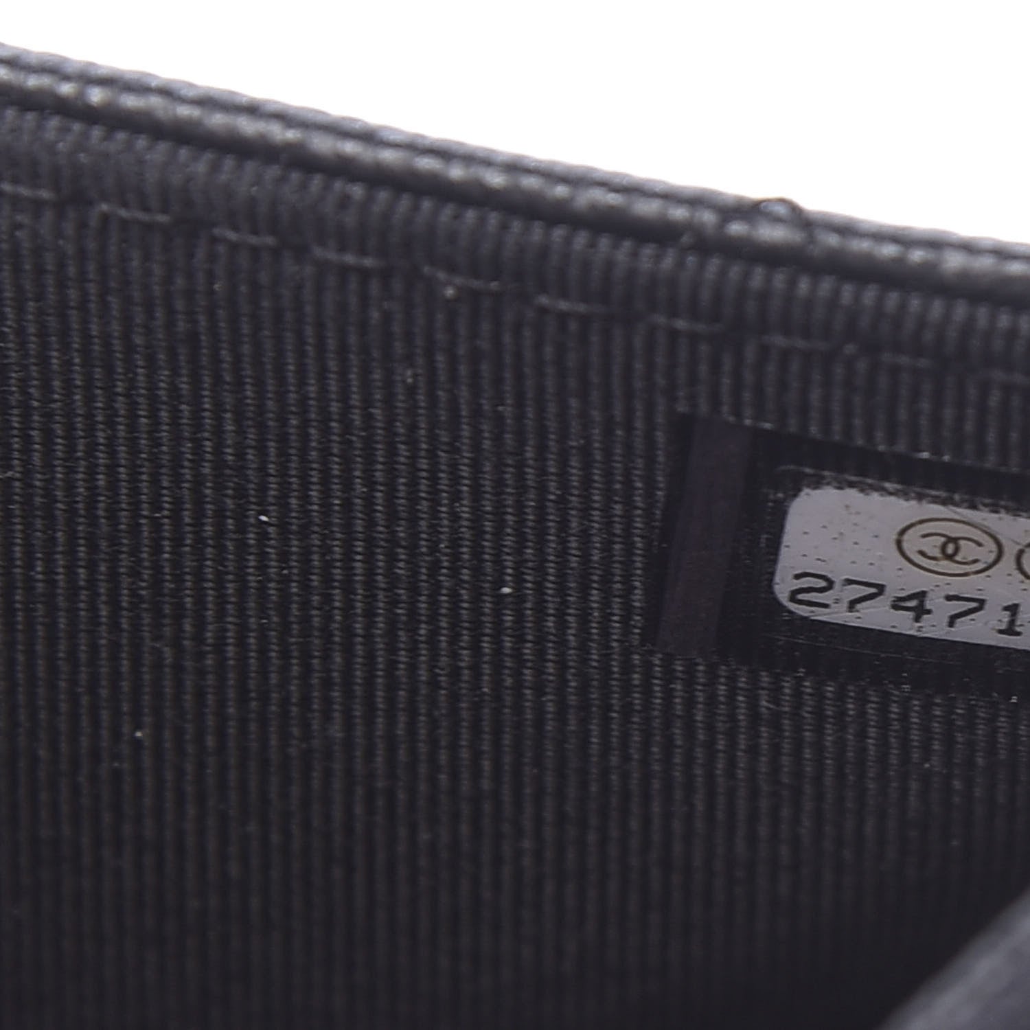 Chanel Grained Calfskin Quilted CC Box Wallet On Chain WOC Black 8 of 12