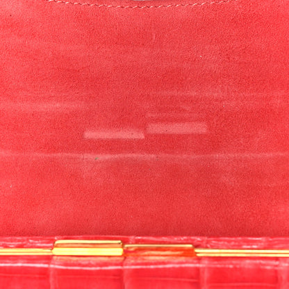 Nancy Gonzalez Crocodile Shoulder Bag Red 4 of 8