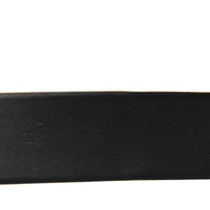 Chanel Metallic Calfskin Logo Belt 85 34 Gold 4 of 4