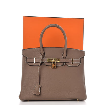 Hermes Togo Birkin 30 Etoupe 8 of 8