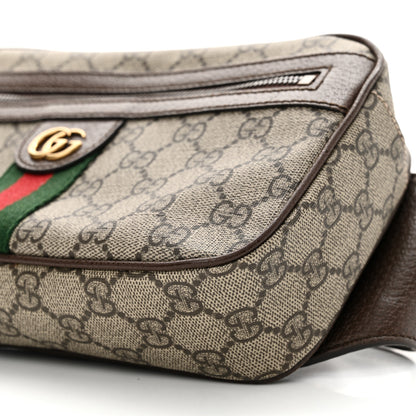 Gucci Soft GG Supreme Monogram Medium Ophidia Belt Bag Dark Brown 10 of 12