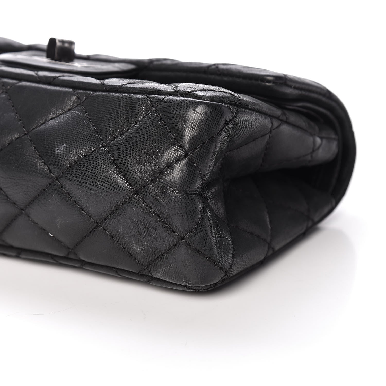 Chanel Iridescent Calfskin Quilted 2.55 Reissue 224 Flap Black 13 of 18