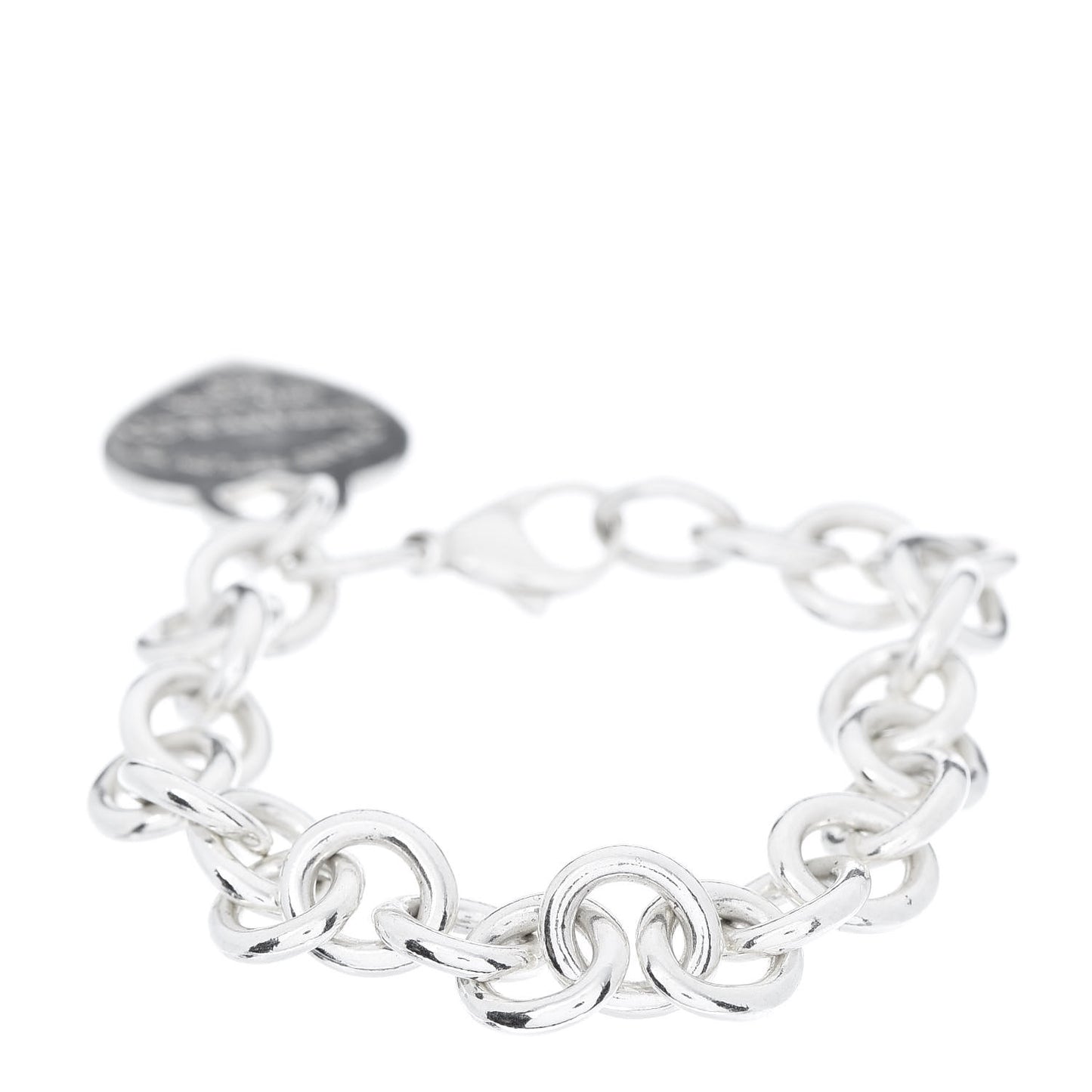 Sterling Silver Return to Heart Tag Charm Bracelet