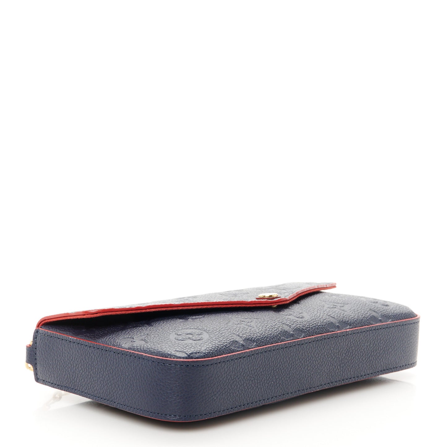 Empreinte Pochette Felicie Chain Wallet Marine Rouge