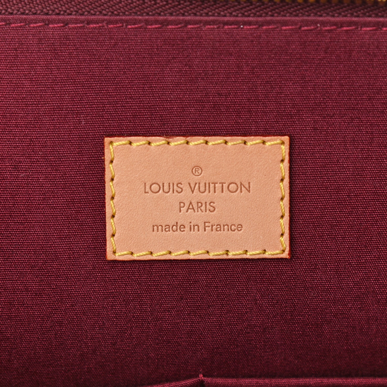 Louis Vuitton Vernis Alma GM Rouge Fauviste 6 of 10