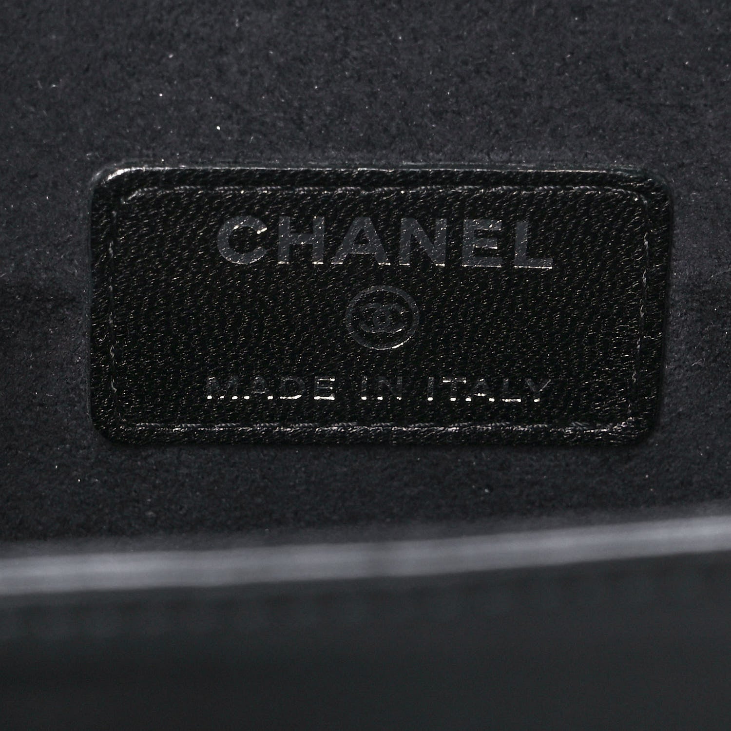 Chanel Lambskin Quilted Chain Around Tablet Holder Crossbody Black 5 of 11