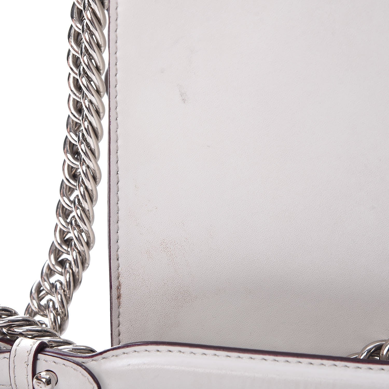 Fendi Vitello Liberty Scalloped Multi Studded Small Kan I Shoulder Bag White Ice Multicolor 11 of 12